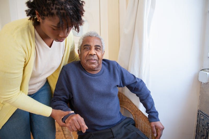 TrueNest caregiver providing personalized care for a resident from Concord, NC