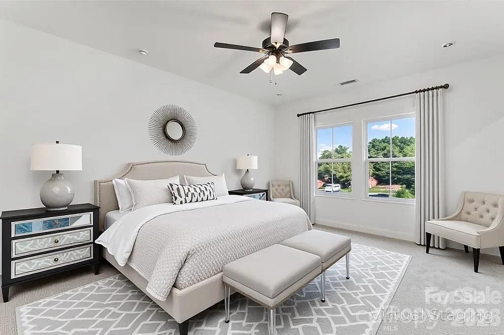 Comfortable private bedroom at TrueNest with natural light